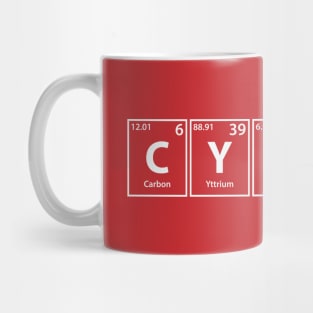 Cylinder (C-Y-Li-Nd-Er) Periodic Elements Spelling Mug